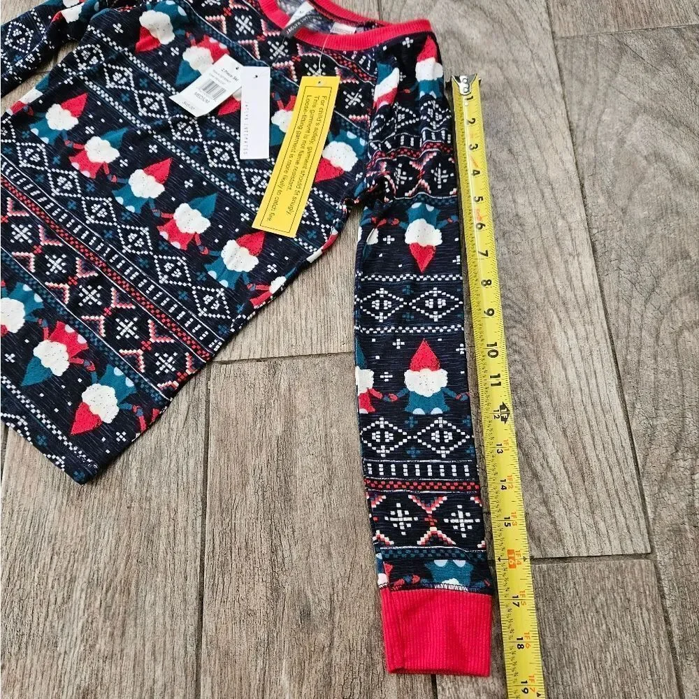 Jaclyn Intimates Santa Gnome PJ Set Kids Size M